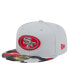 Фото #1 товара Men's Gray San Francisco 49ers Active Camo 59FIFTY Fitted Hat