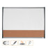 NOBO Horizontal 58x43 cm Small Magnetic Whiteboard With Cork Board