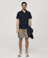 Фото #7 товара Men's Slim-Fit Quick-Drying Polo Shirt