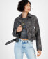 Фото #1 товара Women's Patty Faux-Leather Asymmetrical-Zipper Biker Jacket