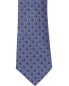 Фото #2 товара Canali Blue Floral Silk Tie Men's Blue Os