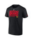 Фото #3 товара Men's Black Chicago Blackhawks Authentic Pro Core Collection Secondary T-shirt