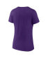 Women's Purple ECU Pirates Evergreen Campus V-Neck T-shirt