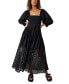 ფოტო #1 პროდუქტის Women's Perfect Storm Smocked Maxi Dress