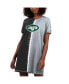 ფოტო #1 პროდუქტის Women's Black New York Jets Ace Tie-Dye T-shirt Dress