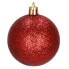 Фото #7 товара Товары для праздников SPRINGOS Набор из 20 шариков для елки, бесшумные, из пластика, диаметр 6 см, красные