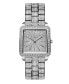 ფოტო #1 პროდუქტის Women's Cristal Silver-Tone Stainless Steel Watch, 28mm