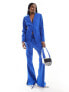 Extro & Vert tailored buttoned blazer in cobalt co-ord