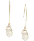 ფოტო #1 პროდუქტის Cultured Freshwater Pearl (13mm) Drop Earrings Set in 14k Gold-Plated Sterling Silver