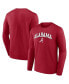 Фото #1 товара Men's Crimson Alabama Crimson Tide Campus Long Sleeve T-shirt