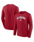 Men's Crimson Alabama Crimson Tide Campus Long Sleeve T-shirt