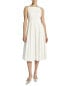 Фото #1 товара Theory Square Neck Midi Dress Women's White 8