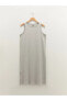 Фото #8 товара Платье повседневное LC WAIKIKI Больших размеров безрукавное из ткани с рельефным орнаментом