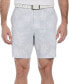 Фото #1 товара Men's Tropical Print Active Waistband 8" Golf Shorts