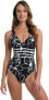 Фото #1 товара La Blanca 281442 Women Multi Strap Cross Back One Piece Swimsuit, Silhouette, 10