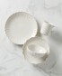 Фото #2 товара French Perle Scallop 4 Piece Place Setting