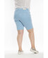 ფოტო #3 პროდუქტის Plus Size Mid Rise Bermuda Shorts