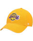 Фото #1 товара Men's Gold Los Angeles Lakers Clean Up Adjustable Hat