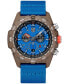 Men's Swiss Chronograph Bear Grylls Survival Eco Master Series Blue Strap Watch 45mm