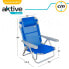 Фото #6 товара Складной стул для пляжа AKTIVE с подушкой 5 положений 60x47x83 см