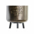Набор горшков DKD Home Decor Чёрный Шампанское Металлик Металл Loft 30 x 40 cm 25 x 25 x 80,5 cm (2 штук)