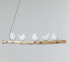 Фото #1 товара Kare Design Table Lamp Animal Birds White Table Lamp Porcelain Shade Concrete Base Brass Pole 52 x 35 x 25 cm (H x W x D)