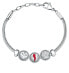 Stylish steel bracelet for pendants for good luck Drops SCZ1191