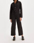 Фото #1 товара Levi’s Utility Iconic Cotton Black Wide Leg Ankle Jumpsuit Size XL NEW