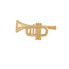 Фото #1 товара Брошь Troli Trumpet KS-205 Golden