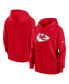 Women's Red Kansas City Chiefs Club Fleece Pullover Hoodie