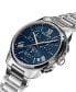 ფოტო #2 პროდუქტის Men's Swiss Chronograph Madrigal Stainless Steel Bracelet Watch 42mm