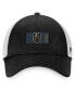Фото #4 товара Бейсболка кепка Fanatics мужская черная, белая Vegas Golden Knights Authentic Pro Rink Trucker Snapback Hat
