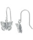 ფოტო #1 პროდუქტის Textured Butterfly Drop Earrings, Created for Macy's