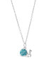 Фото #1 товара Giani Bernini crystal Snail Pendant Necklace in Sterling Silver, 16" + 2" extender, Created for Macy's