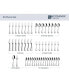 Фото #6 товара Penthouse 50 Piece Flatware Set, Service for 8