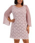 Фото #4 товара Plus Size Sequined Lace Sheath Dress