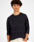 Фото #3 товара Men's Cable-Knit Crewneck Sweater, Created for Macy's