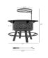 Фото #3 товара Ultimate Fire Pit Warmth, Grilling, and Convenient Storage