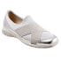 Фото #2 товара Trotters Urbana T2167-044 Womens Silver Canvas Lifestyle Sneakers Shoes 5.5