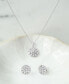 ფოტო #5 პროდუქტის Diamond Flower Burst Stud Earrings (1/10 ct. t.w.) in Sterling Silver, Created for Macy's