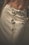 Фото #2 товара Джинсовая юбка trf с поясом ZARA