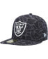 Фото #1 товара Men's Black Las Vegas Raiders Amoeba Camo 59FIFTY Fitted Hat