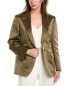 Ferragamo Silk Blazer Women's Khaki 42