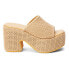 Фото #1 товара BEACH by Matisse Como Block Heels Womens Brown Casual Sandals COMO-816