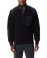 Фото #1 товара Men's Quarter-Zip Long Sleeve Pullover Patch Sweater