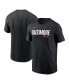 ფოტო #1 პროდუქტის Men's Black Baltimore Orioles City Connect Wordmark T-shirt