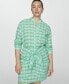 ფოტო #14 პროდუქტის Women's Check Bow Dress