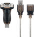 Фото #3 товара Wentronic USB Serial RS232 Converter Mini - Transparent - 1.5 m - Transparent - 1.5 m - USB Type-A - RS-232 - Male - Male