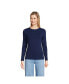 ფოტო #2 პროდუქტის Women's Long Sleeve Lightweight Jersey Crew Neck Top