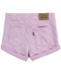 ფოტო #2 პროდუქტის Baby Girls Knit Denim Roll Up Shorts